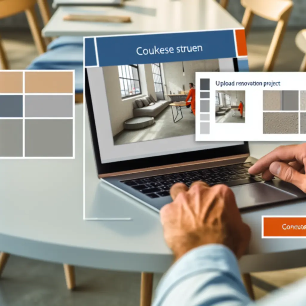 Voorbeeld van een duidelijke fotoupload van een renovatieproject